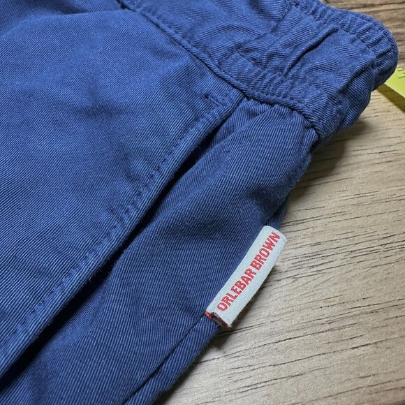 Orlebar Brown Bulldog Tailored Cotton Shorts Mens 36 Navy Blue Portugal - Picture 5 of 15